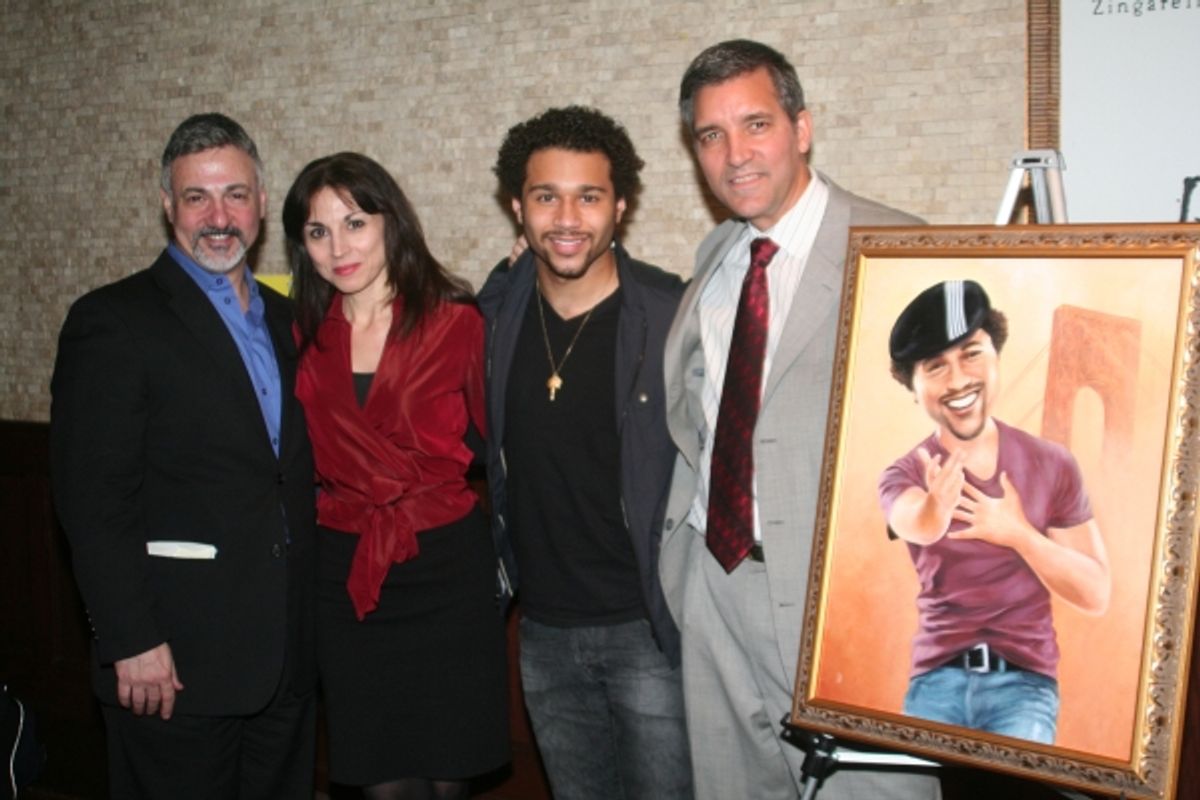 Joseph Callari, Valerie Smaldone, Corbin Bleu and Bruce Dimpflmaier at 