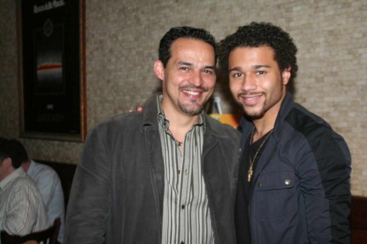 Ruben Flores and Corbin Bleu at 