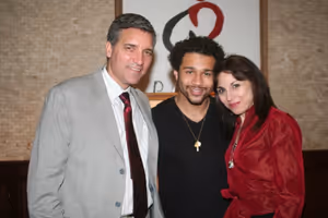 Bruce Dimpflmaier, Corbin Bleu and Valerie Smaldone Photo