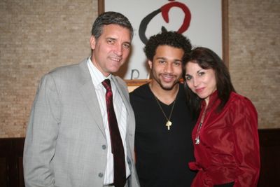 Bruce Dimpflmaier, Corbin Bleu and Valerie Smaldone Photo