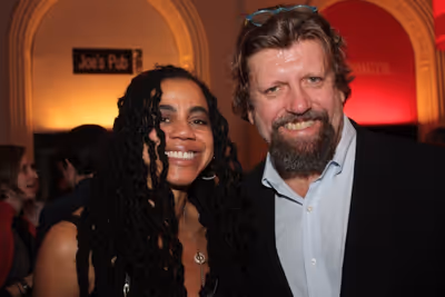 Suzan-Lori Parks and Oskar Eustis Photo