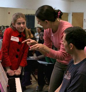 Sutton Foster works with BAA Student Katherine McNamara @ BroadwayWorld Sutton Foster works with BAA Student Katherine McNamara Photo