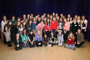 Sutton Foster with BAA Students @ BroadwayWorld Sutton Foster with BAA Students Photo