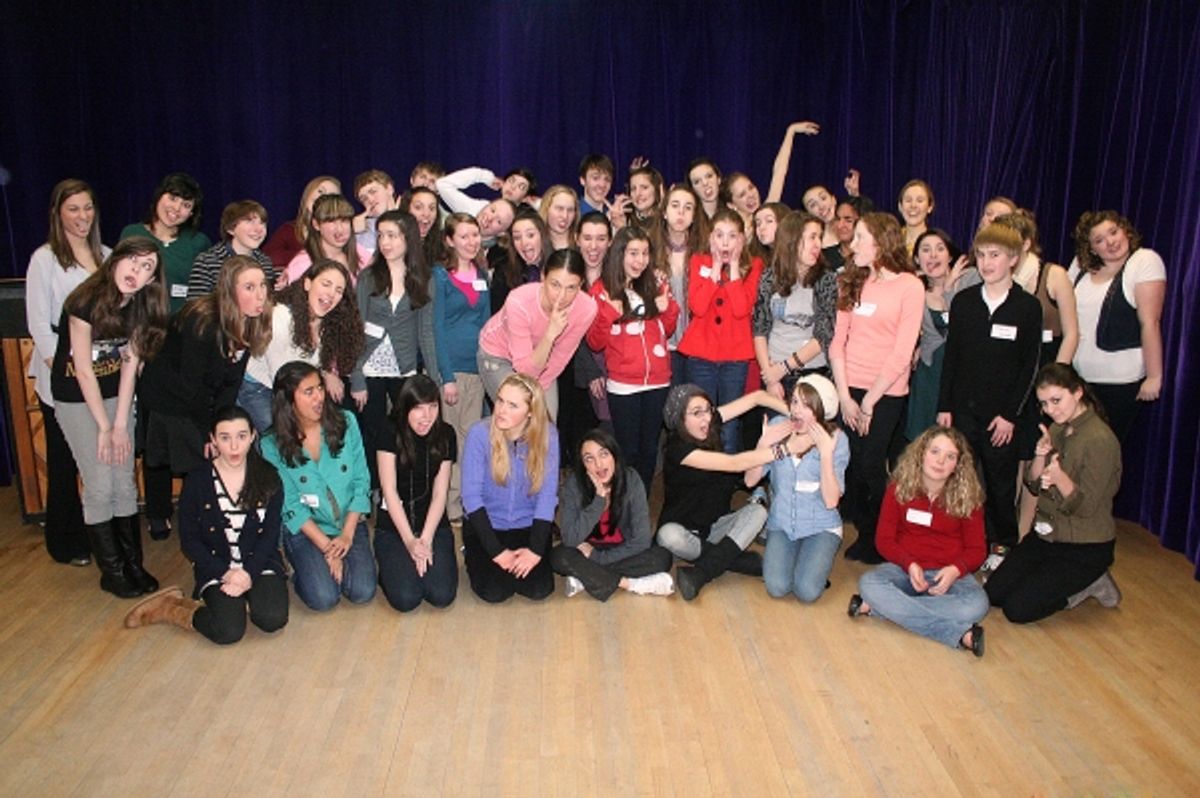 Sutton Foster with BAA Students at 