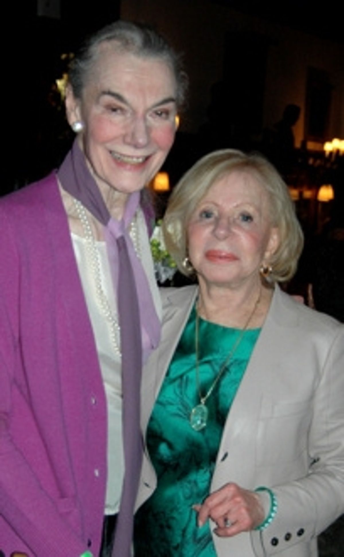 Marian Seldes and Anita Jaffe at 