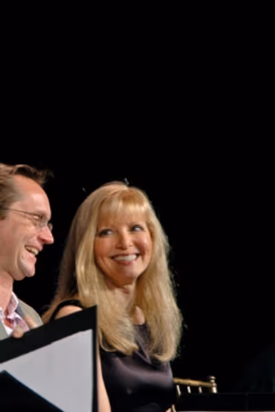 Michael Riedel and Diane Stilwell Weinberg Photo
