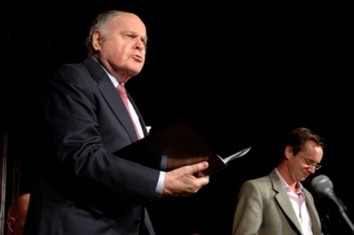 George S. Irving and Michael Riedel at 