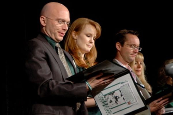 Michael Cerveris, Kate Baldwin, Michael Riedel and Diane Stilwell Weinberg Photo