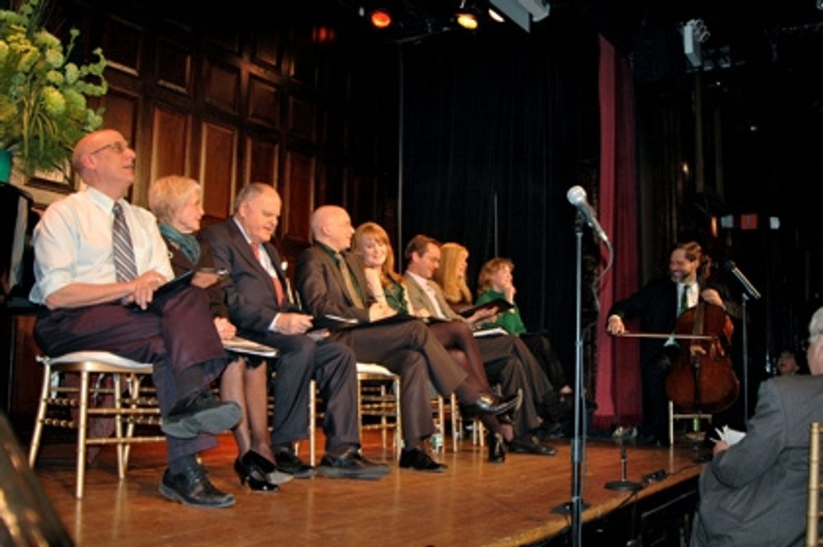 The Cast and Audience with David Staller on Cello lead the audience in Danny Boy at 
