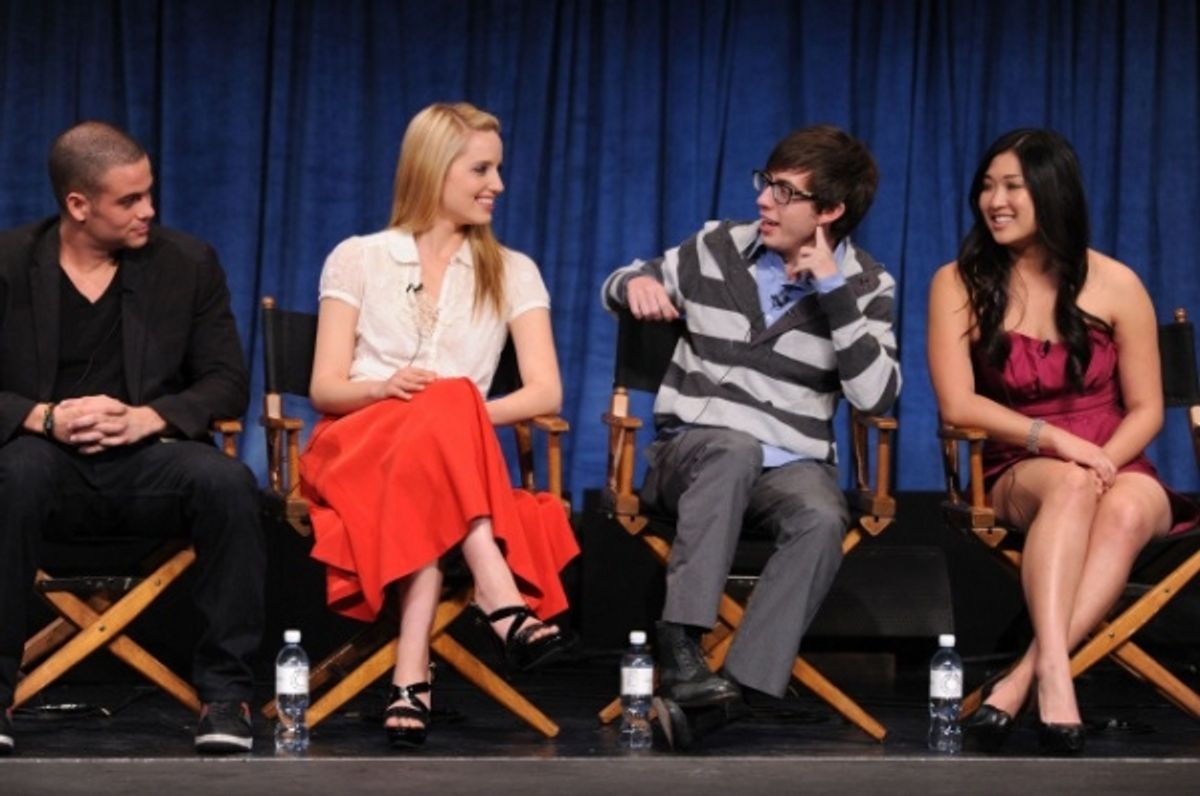Mark Salling, Dianna Agron, Kevin McHale and Jenna Ushkowitz  at 