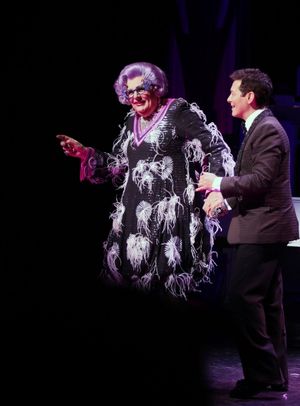 Dame Edna and Michael Feinstein Photo