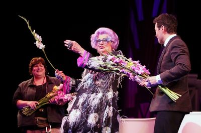 Dame Edna and Michael Feinstein Photo