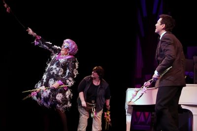 Dame Edna and Michael Feinstein Photo