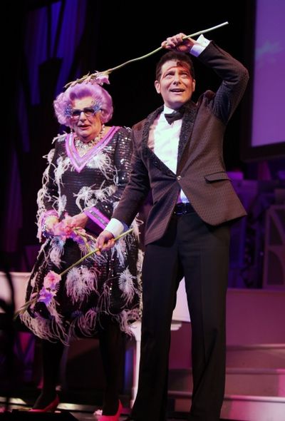 Dame Edna and Michael Feinstein Photo