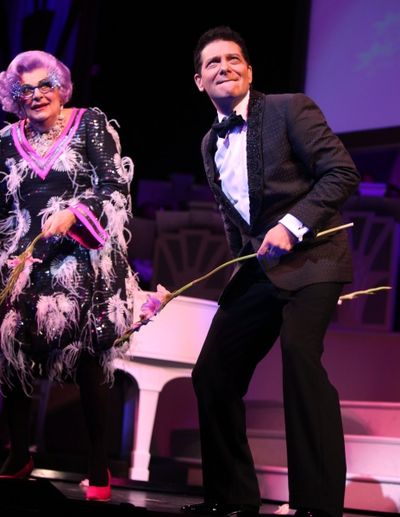 Dame Edna and Michael Feinstein Photo