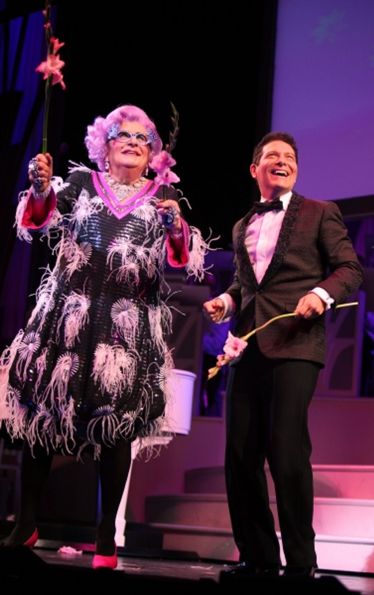 Dame Edna and Michael Feinstein at 