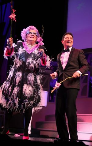 Dame Edna and Michael Feinstein Photo