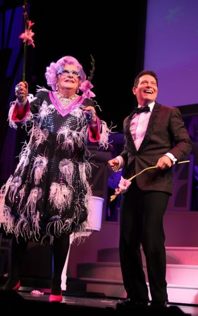 Dame Edna and Michael Feinstein Photo