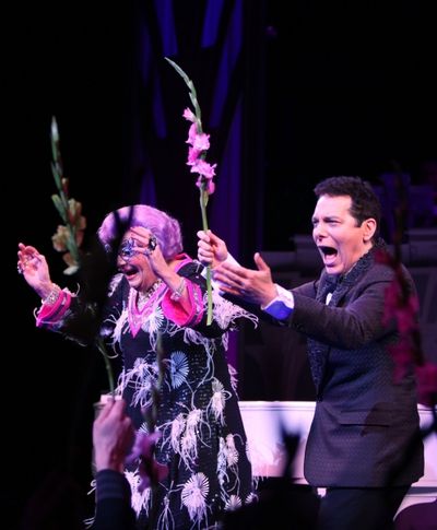 Dame Edna and Michael Feinstein Photo