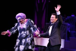 Dame Edna and Michael Feinstein Photo