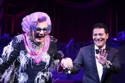 Dame Edna and Michael Feinstein Photo