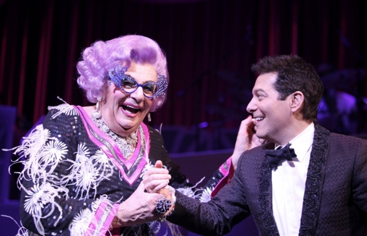 Dame Edna and Michael Feinstein at 