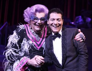 Dame Edna and Michael Feinstein Photo