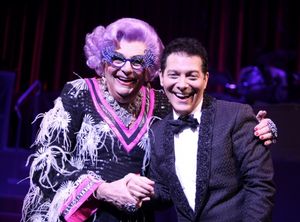 Dame Edna and Michael Feinstein Photo