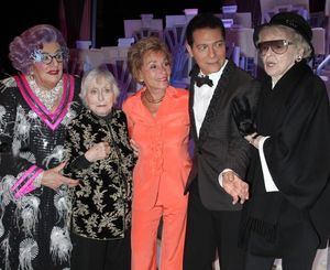 Dame Edna, Celeste Holm, Judge Judy Sheindlin, Michael Feinstein & Elaine Stritch @ BroadwayWorld Dame Edna, Celeste Holm, Judge Judy Sheindlin, Michael Feinstein & Elaine Stritch Photo