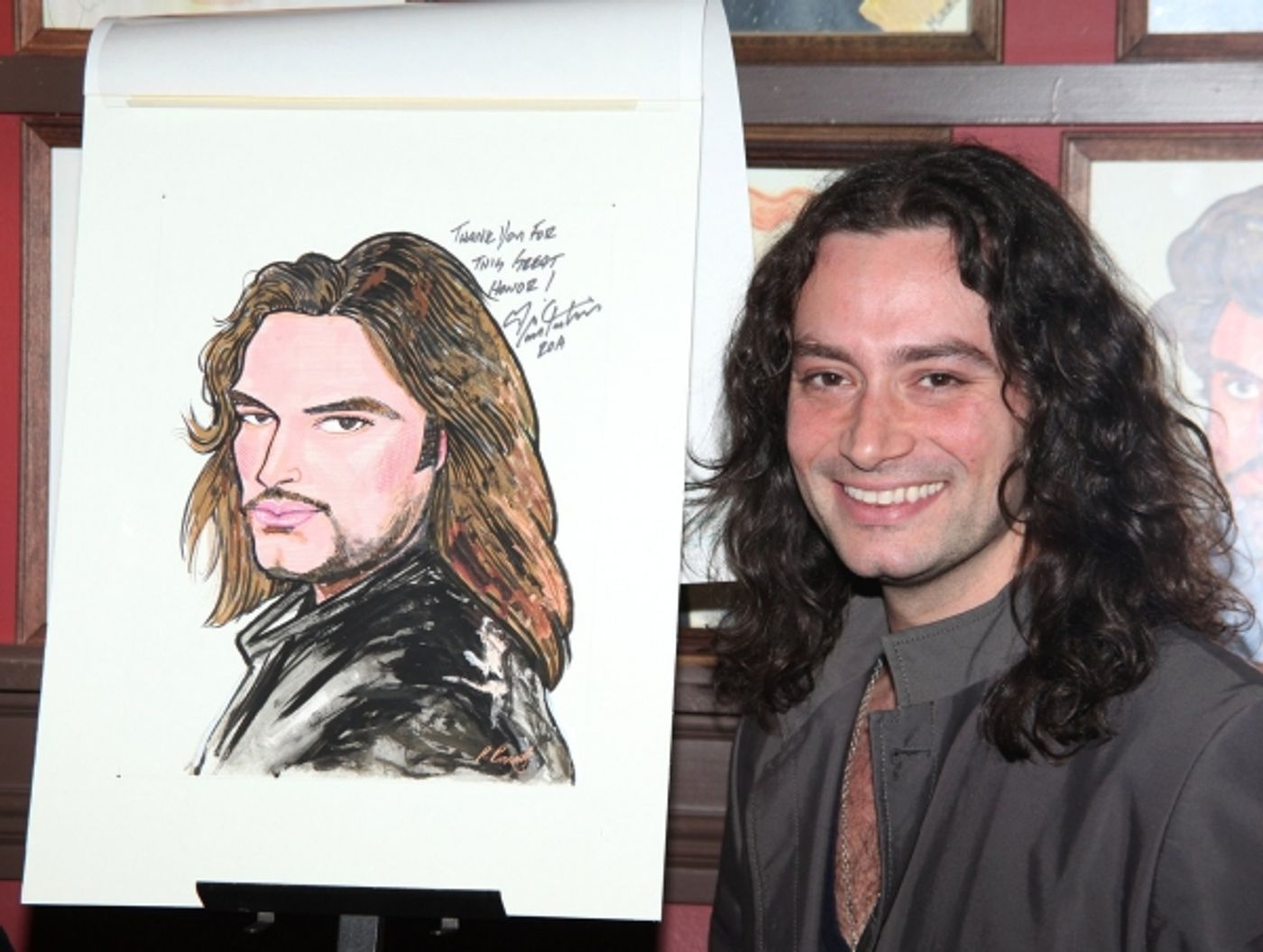 Photo Coverage: Constantine Maroulis Gets Sardi's Caricature  Image
