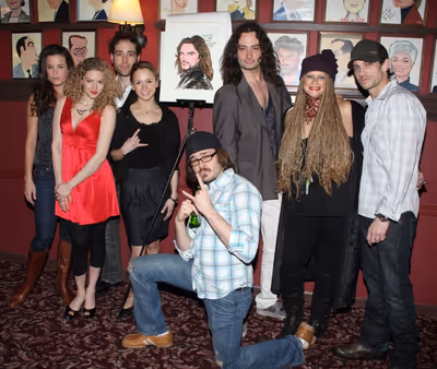 Constantine Maroulis and the proud cast of ROCK OF AGES! Photo