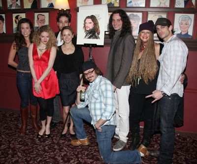 Constantine Maroulis and the proud cast of ROCK OF AGES! Photo