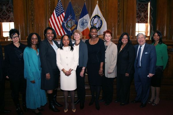 Elizabeth Streb, Brenda M. Greene, Pd.D., Tracie Williams, Deputy BP Graham, Betty Ka Photo