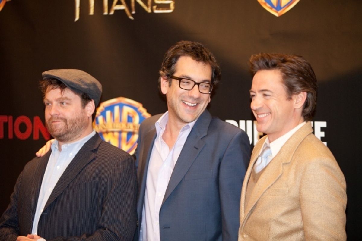 Todd Phillips, Robert Downey Jr. and Zach Galifianakis at 