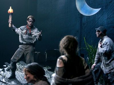 Stephen Louis Grush, Cliff Chamberlain, Heather Wood and Sarah Charipar Photo