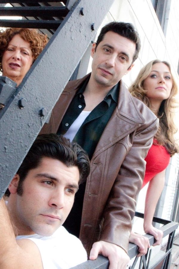 Foreground Left to Right: Barbara Spiegel, Michael Basile, and Elizabeth Masucci   Fr Photo