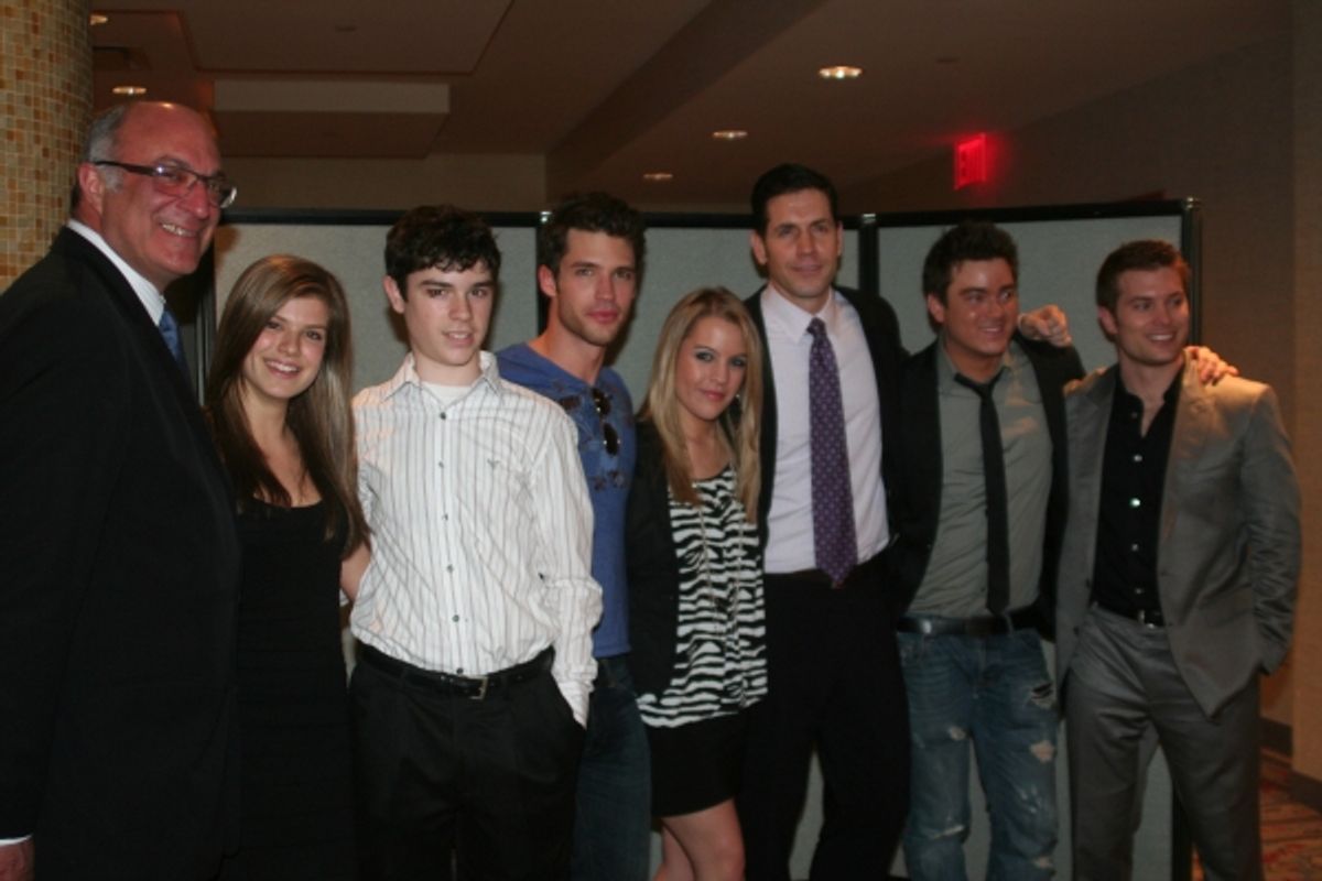 Brian Frons, Kelley Missal, Eddie Alderson, David Gregory, Kristen Alderson, ABC's Director/Producer Frank Valentini, Brandon Buddy and Mark Lawson at 