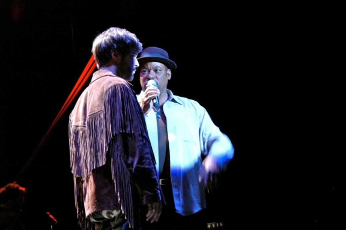 Ron Bohmer and Lawrence Clayton (Simon) at 