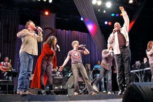 Sean Jenness, Sophia Ramos, Ron Bohmer, Lawrence Clayton Photo