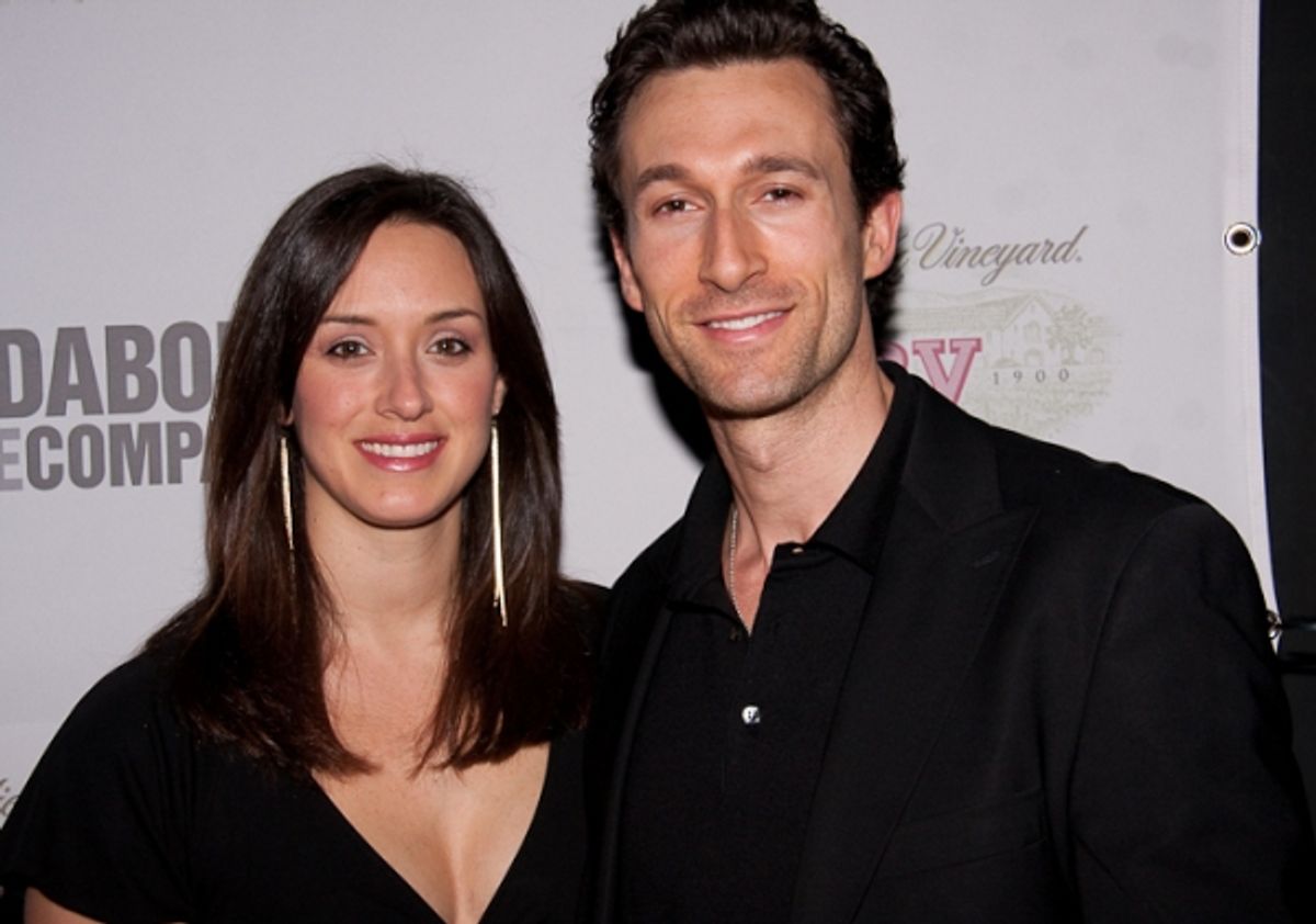 Aaron Lazar and Leann Lazar at 