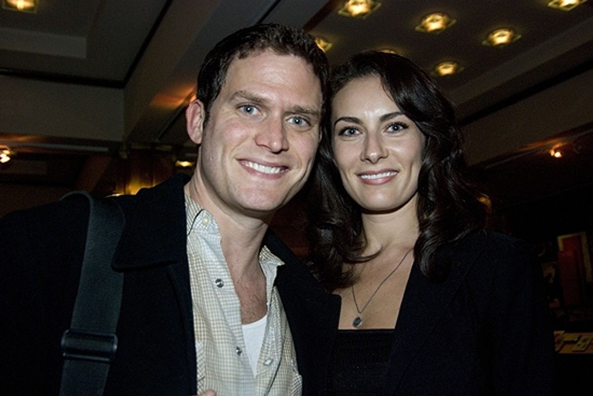Steven Pasquale, Laura Benanti at 