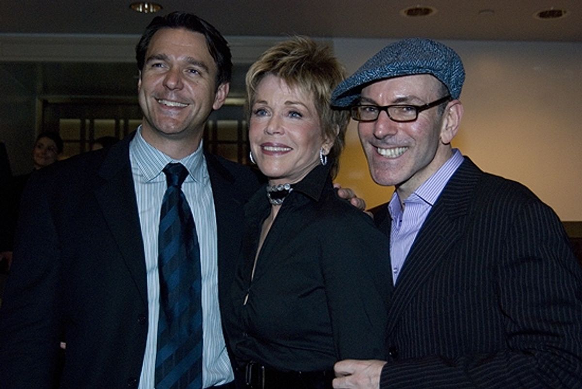 Nathan Gunn, Jane Fonda, and Ricky Ian Gordon at 