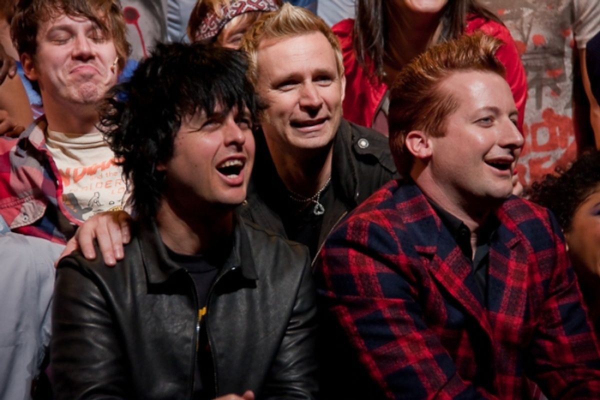 Billie Joe Armstrong, Mike Dirnt and Tre Cool at 