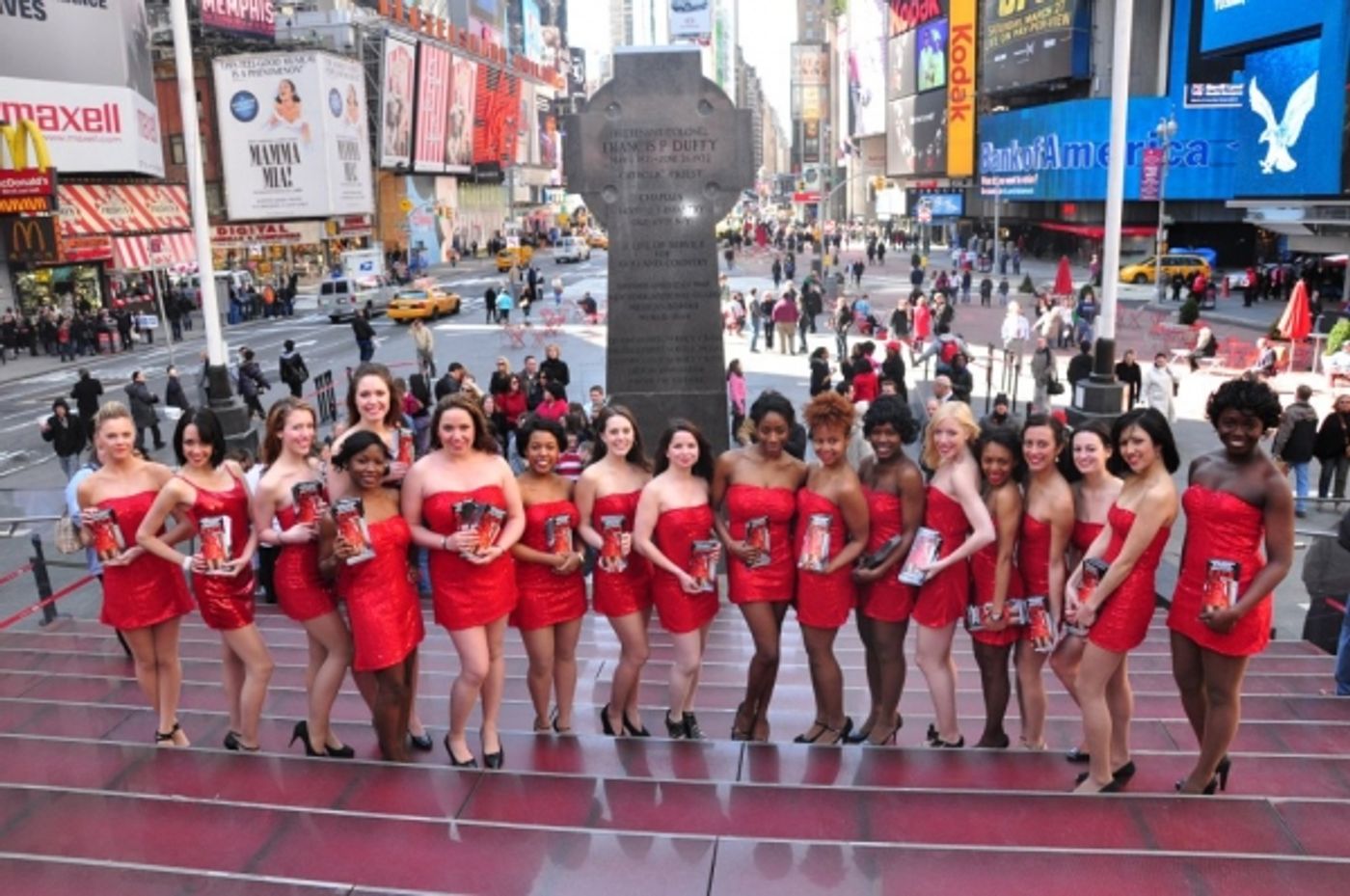 Photos: RACE's Red Dresses Take Over Times Square  Image