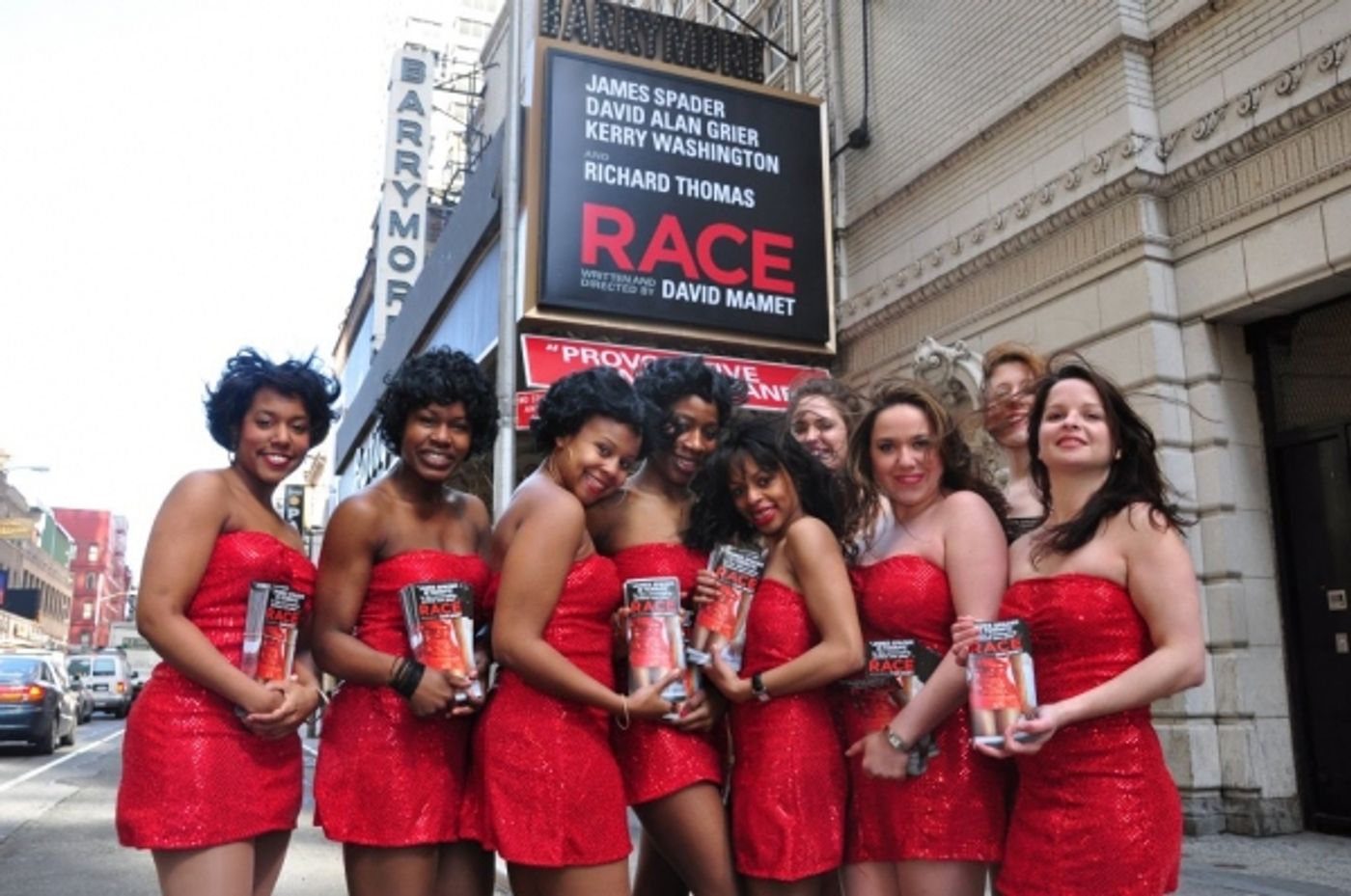 Photos: RACE's Red Dresses Take Over Times Square  Image