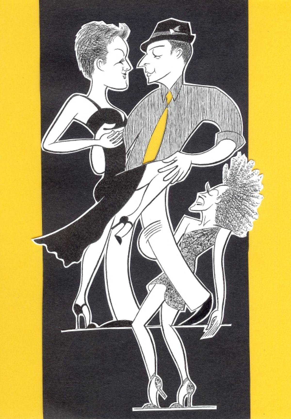     Holley Farmer, John Selya, and Karine Plantadit in COME FLY AWAY. at 