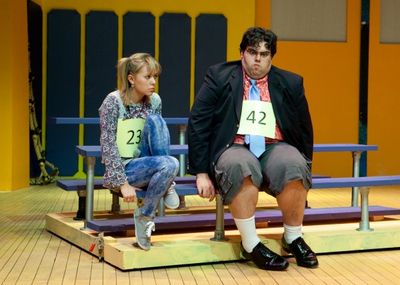 Devon Meddock (Olive Ostrovsky) and Patrick Ciamacco (William Barfee) Photo