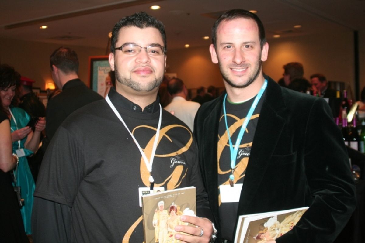 Volunteers David Vazquez and Phil Zipkin at 