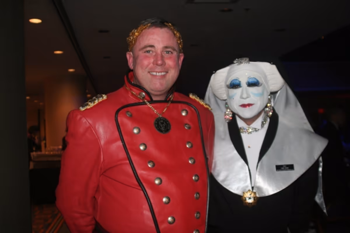 Emperor 33 John Richard of San Francisco and Sister Saki Tumi Sisters of at Night of A Thousand Gowns Honors Jerry Mitchell