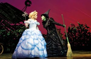 Louise Dearman (Glinda) and Rachel Tucker (Elphaba) Photo